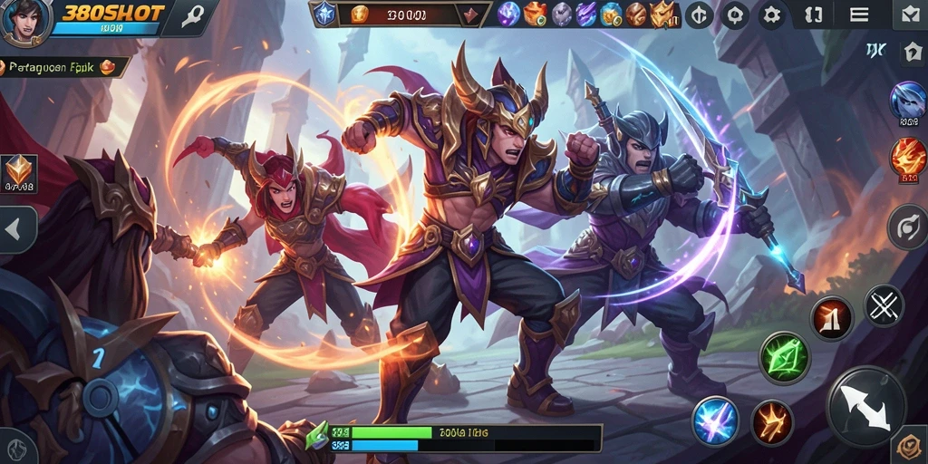 Tampilan gameplay seru dalam 380SLOT dengan pertarungan tim yang mendebarkan.
