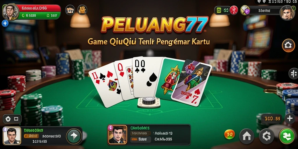 Tampilan gameplay QiuQiu yang seru di PELUANG77.