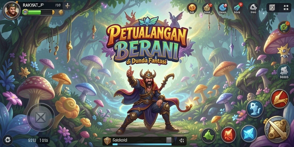 Screenshot gameplay RAKYATJP menampilkan aksi petualangan yang mendebarkan.