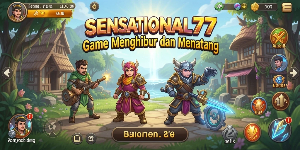 Tampilan gameplay SENSATIONAL77 yang seru dan menarik.