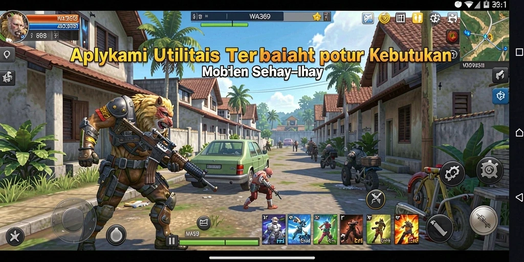 Screenshot utama WA369 menunjukkan kemudahan penggunaan aplikasi Utility.